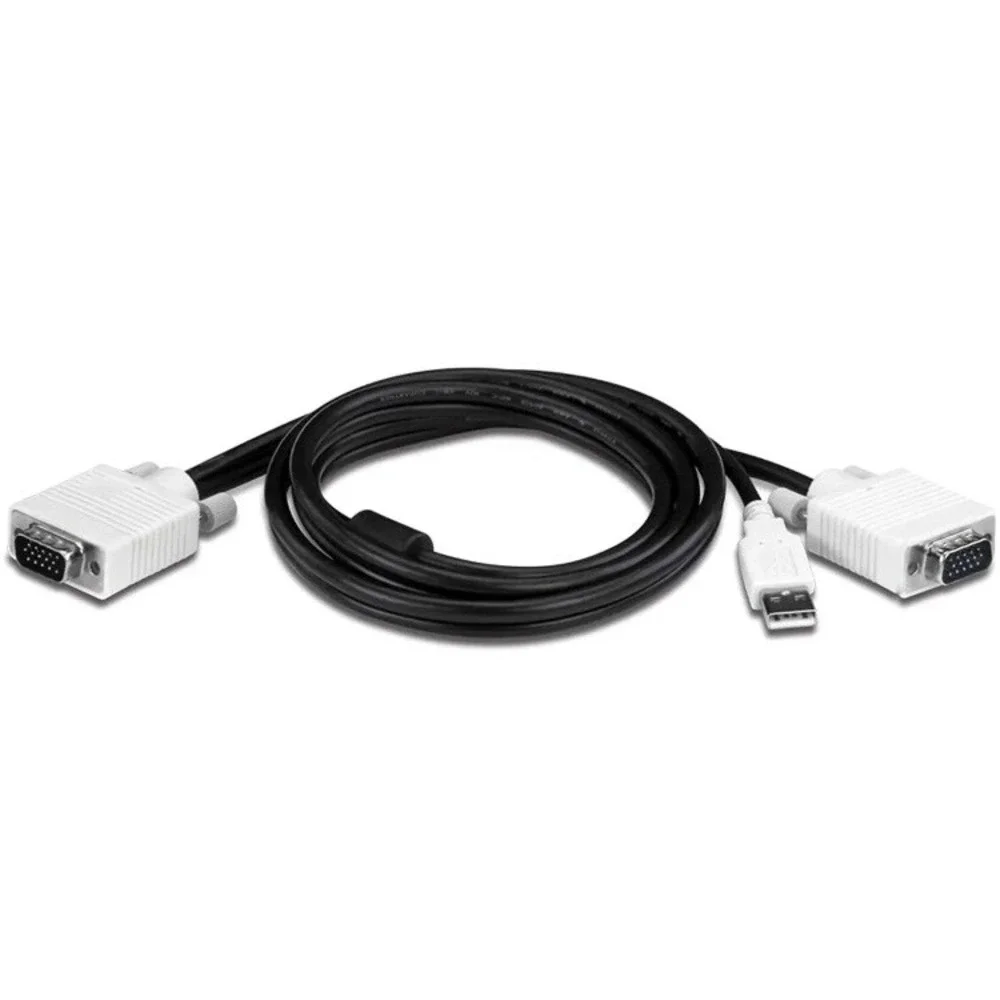 TRENDnet 2-Port USB KVM Switch Kit w/ Audio VGA TK-209K White